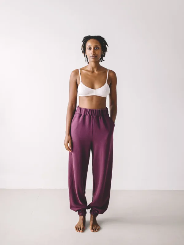 Adele Sweatpants - Plum sold by Aliya Wanek