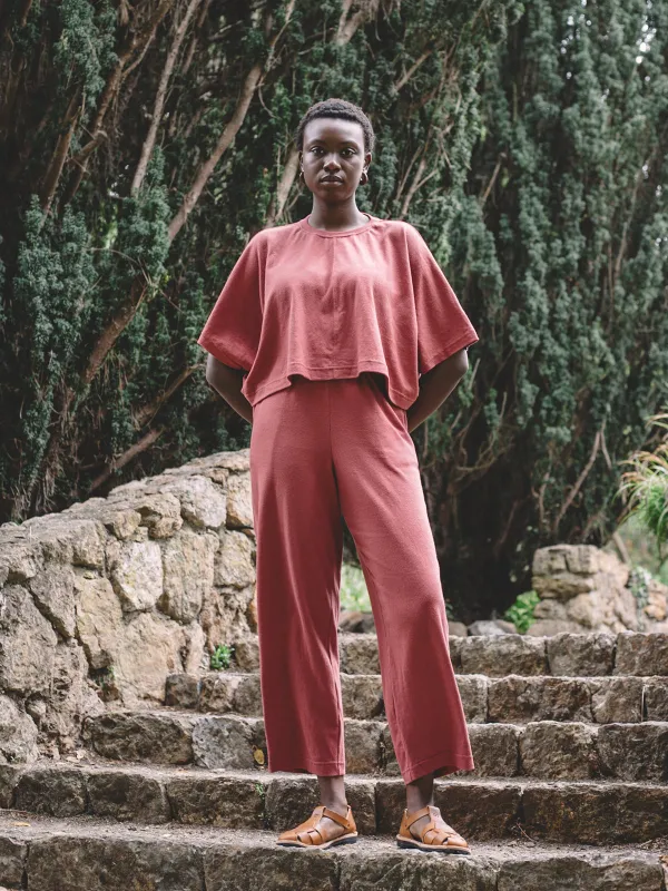 Adut Pants - Rose Clay Jersey sold by Aliya Wanek