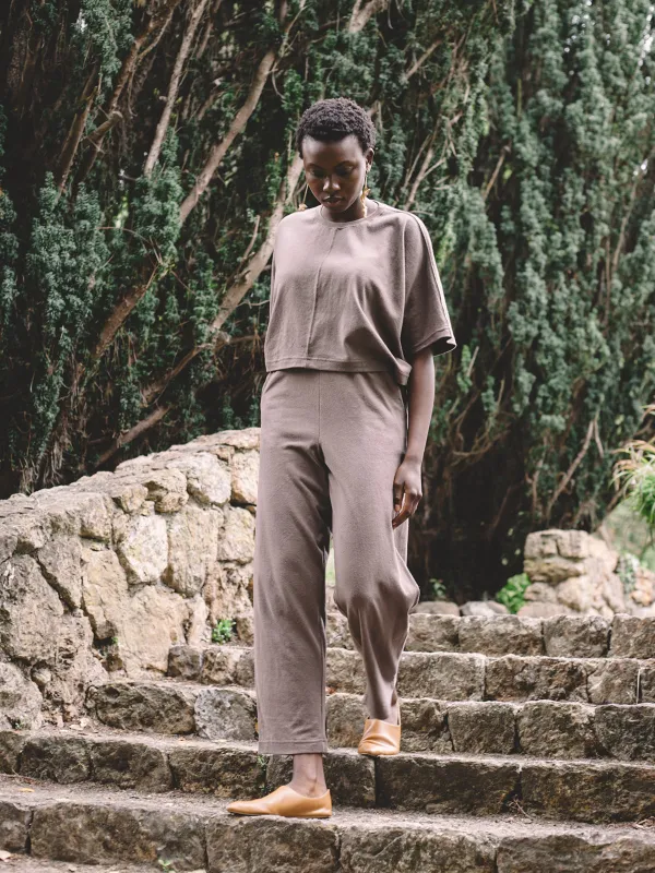 Adut Pants - Mushroom Jersey sold by Aliya Wanek