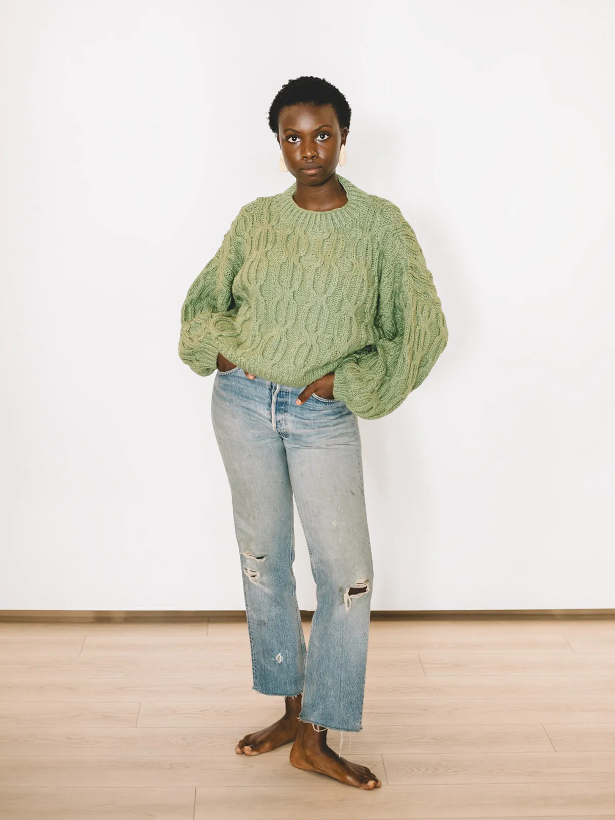Ingrid Sweater - Moss sold by Aliya Wanek product image thumbnail 2