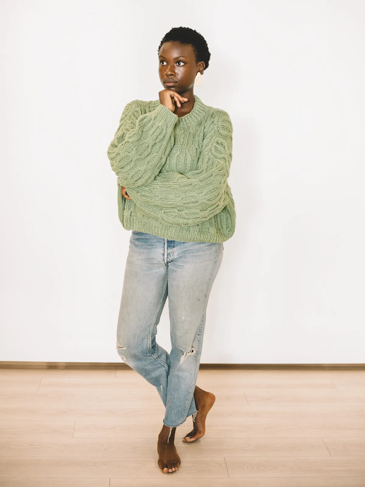 Ingrid Sweater - Moss sold by Aliya Wanek