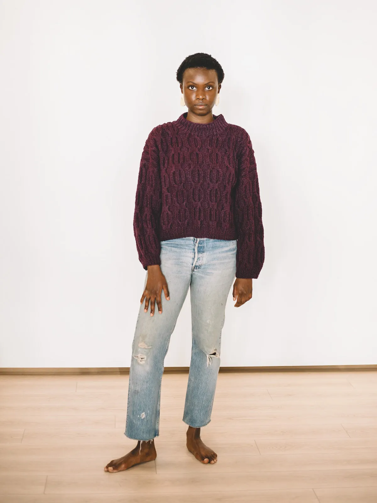 Ingrid Sweater - Raisin sold by Aliya Wanek product image thumbnail 3