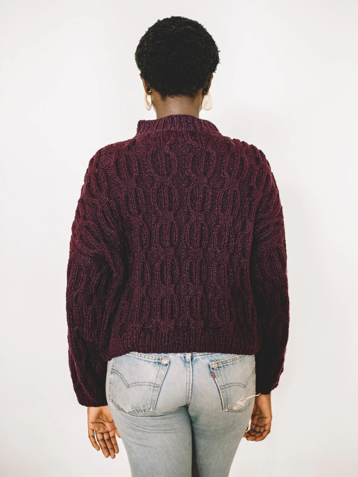 Ingrid Sweater - Raisin sold by Aliya Wanek product image thumbnail 4