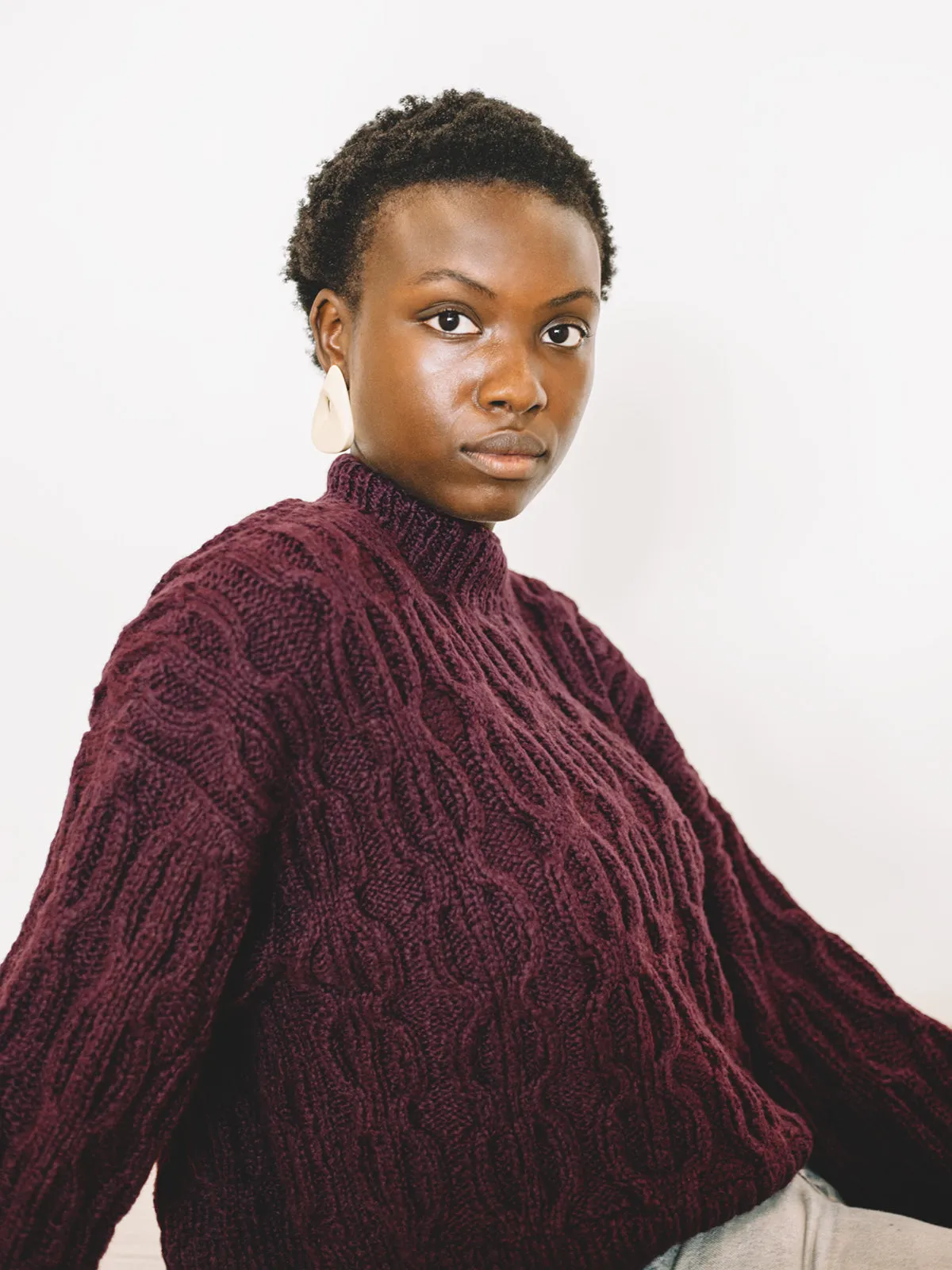 Ingrid Sweater - Raisin sold by Aliya Wanek product image thumbnail 2