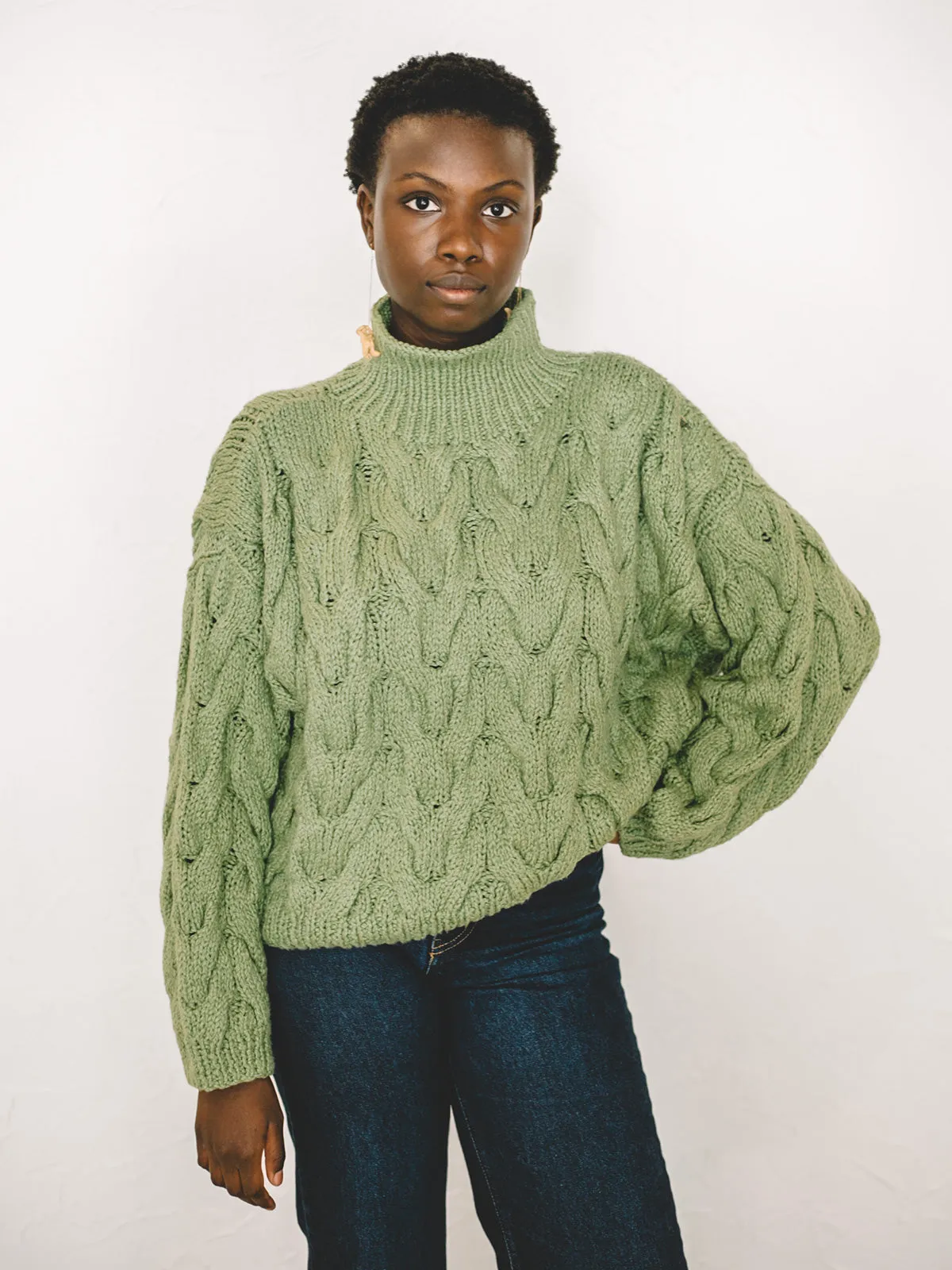 Chioma Sweater - Moss sold by Aliya Wanek