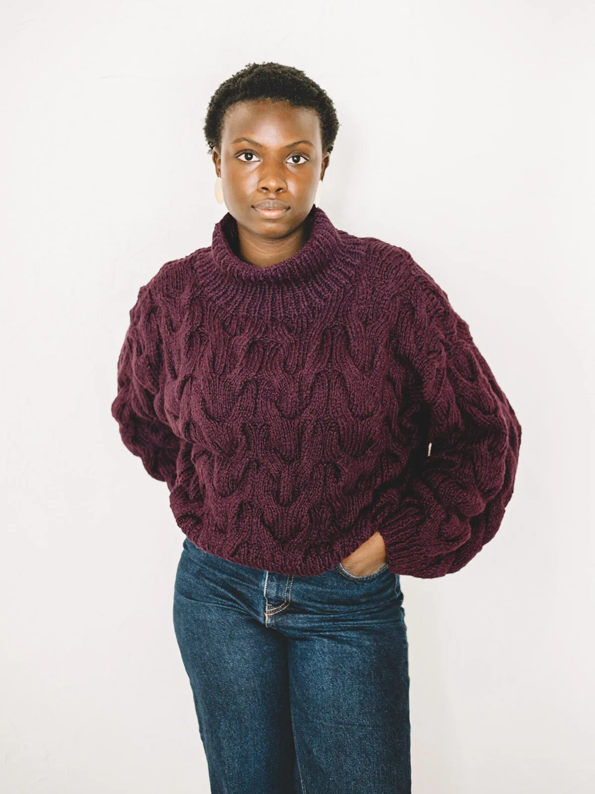 Chioma Sweater - Raisin sold by Aliya Wanek product image thumbnail 3