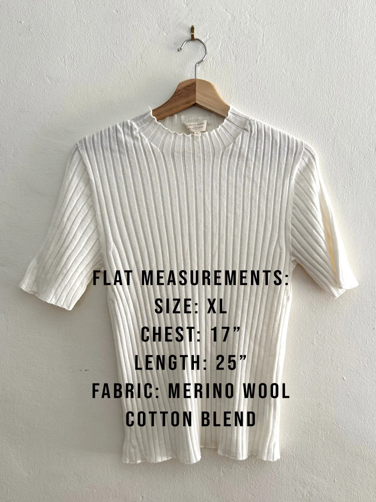 Sézane Rib Top in White sold by Aliya Wanek product image thumbnail 2