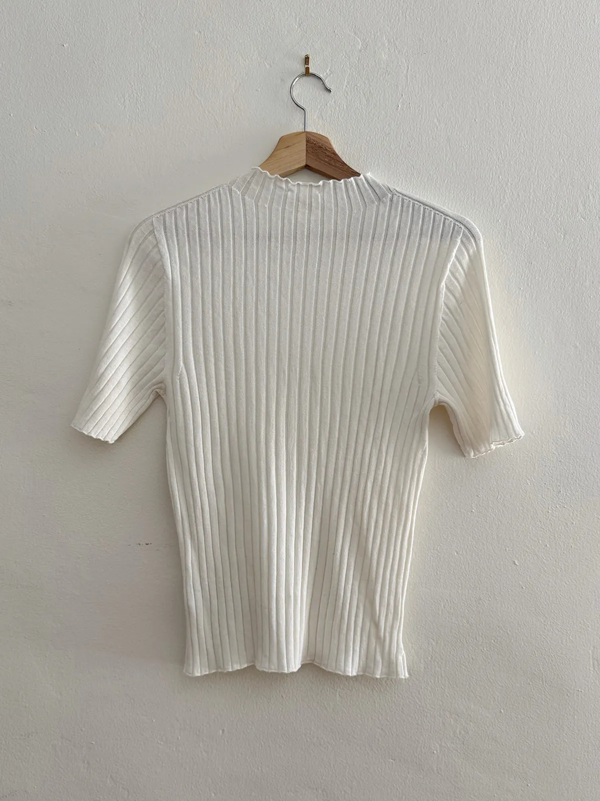 Sézane Rib Top in White sold by Aliya Wanek product image thumbnail 4