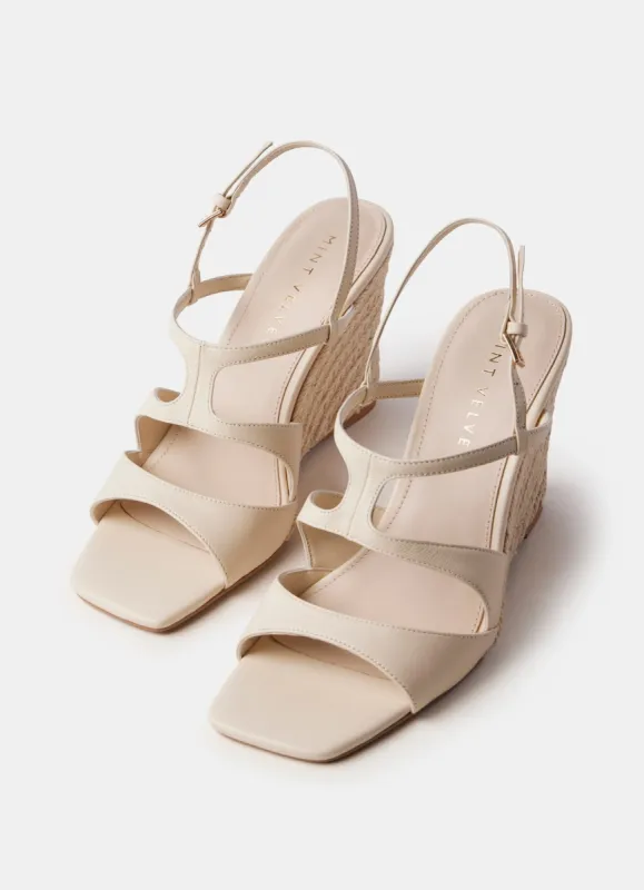 Cream Espadrille Wedges sold by Mint Velvet