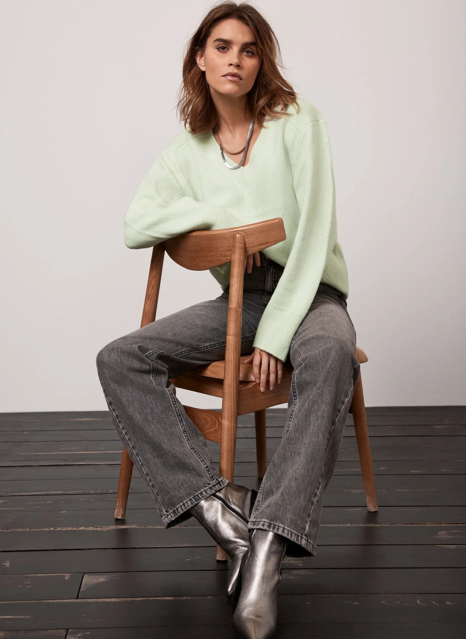 Mint Green Knit Jumper sold by Mint Velvet product image thumbnail 5