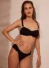 Black Bandeau Bikini Top sold by Mint Velvet