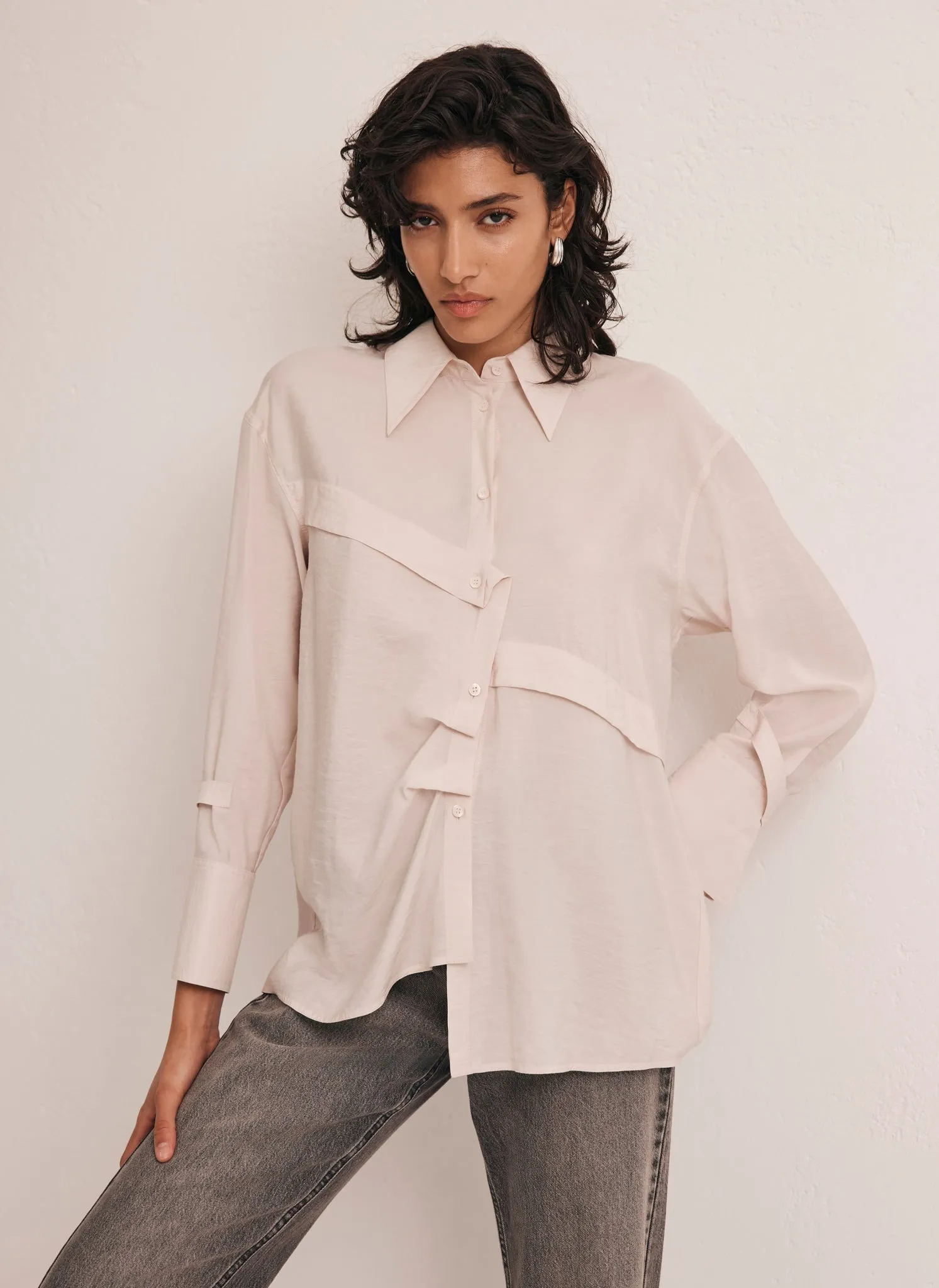 Pink Placket Detail Shirt sold by Mint Velvet product image thumbnail 5