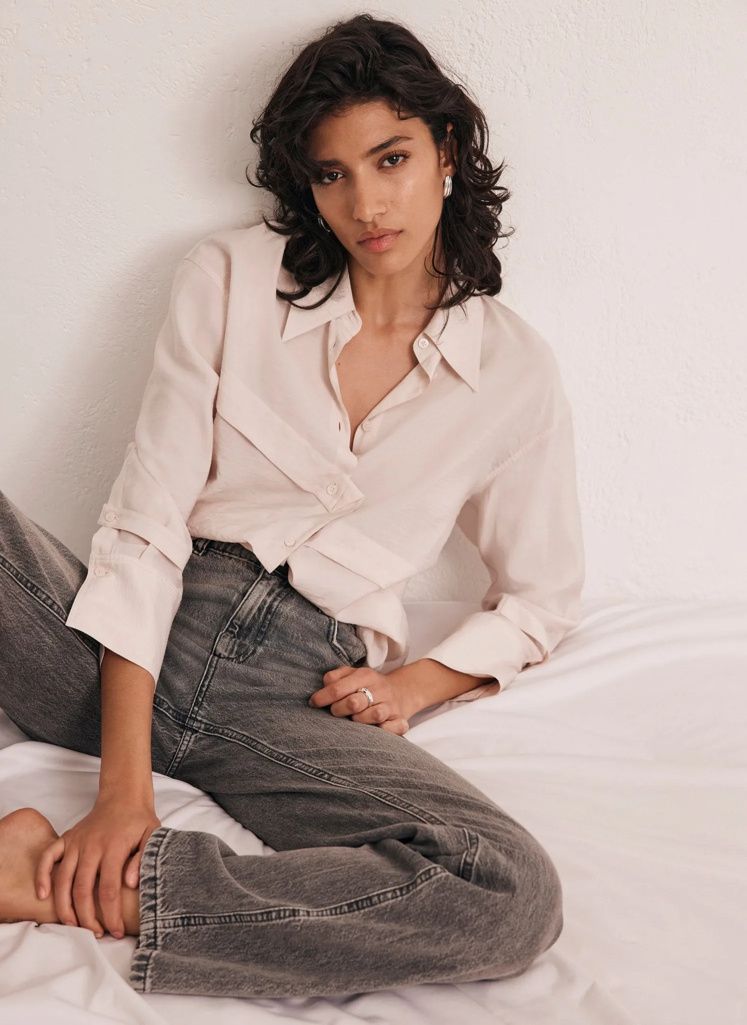 Pink Placket Detail Shirt sold by Mint Velvet