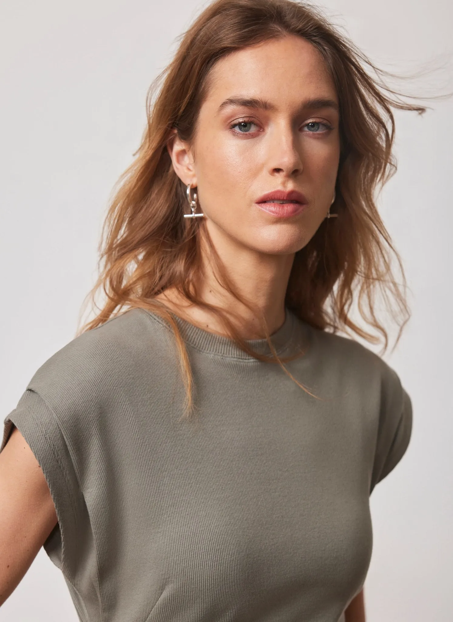 Sage Green Jersey Tie Midi Dress sold by Mint Velvet product image thumbnail 2