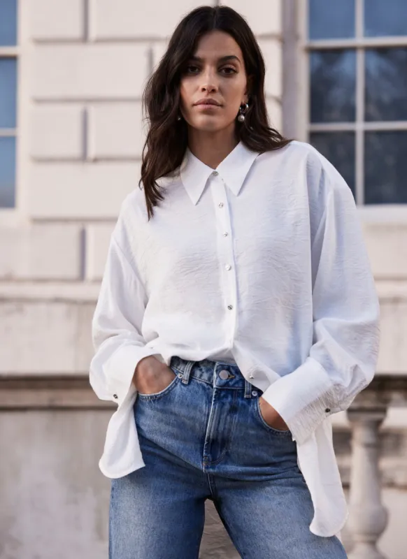 White Longline Shirt sold by Mint Velvet