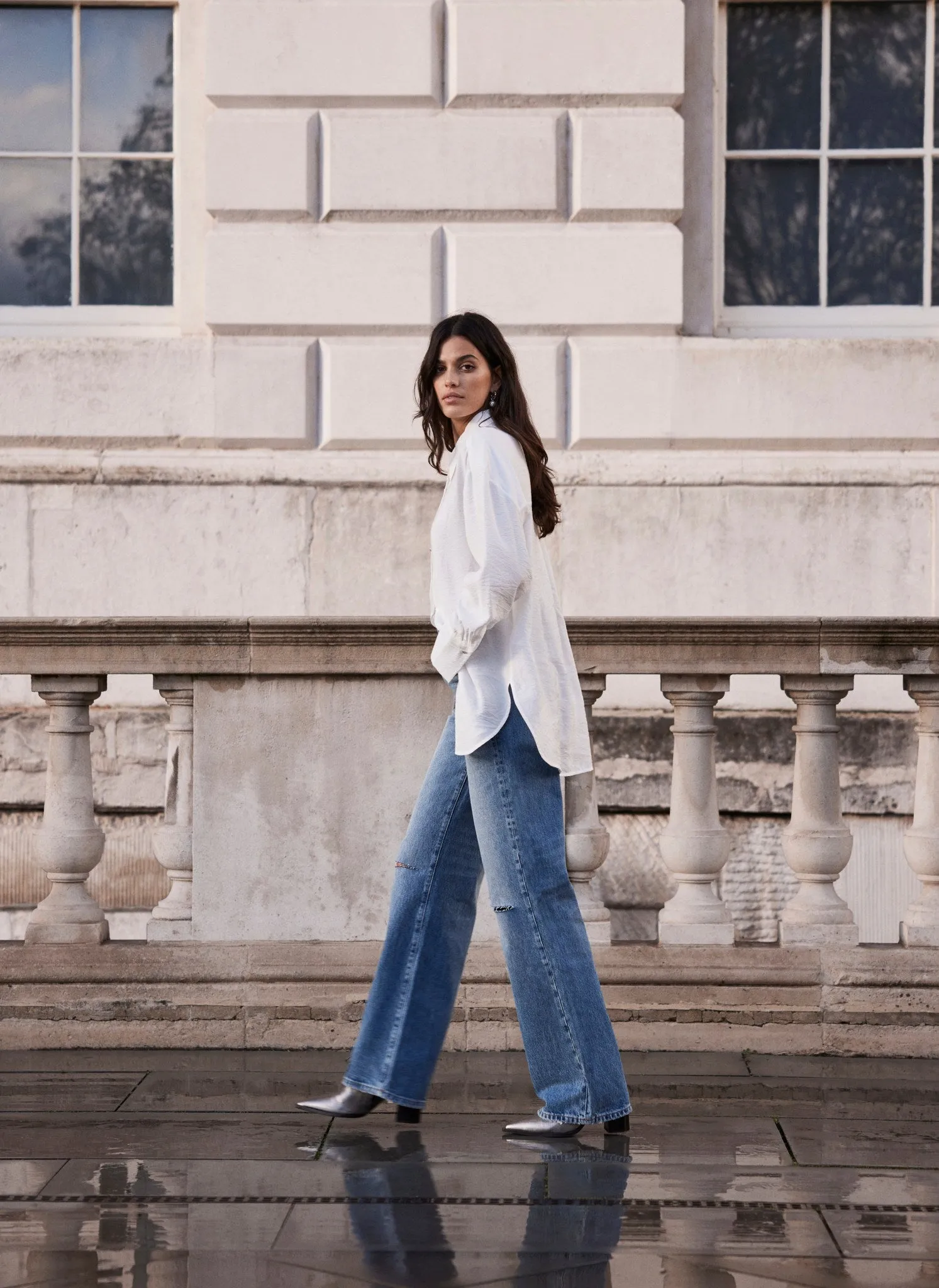 White Longline Shirt sold by Mint Velvet product image thumbnail 4