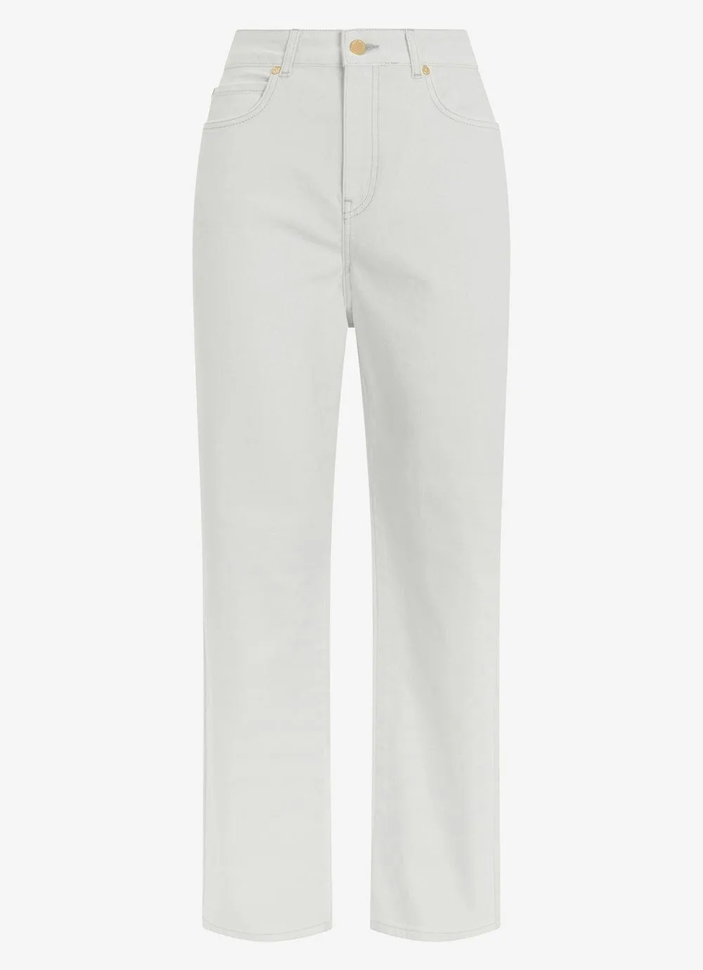 White Authentic Straight Jeans sold by Mint Velvet product image thumbnail 4