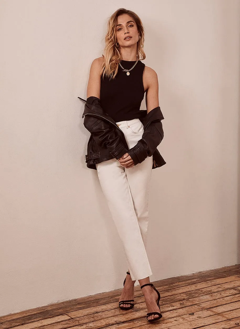 White Authentic Straight Jeans sold by Mint Velvet product image thumbnail 3