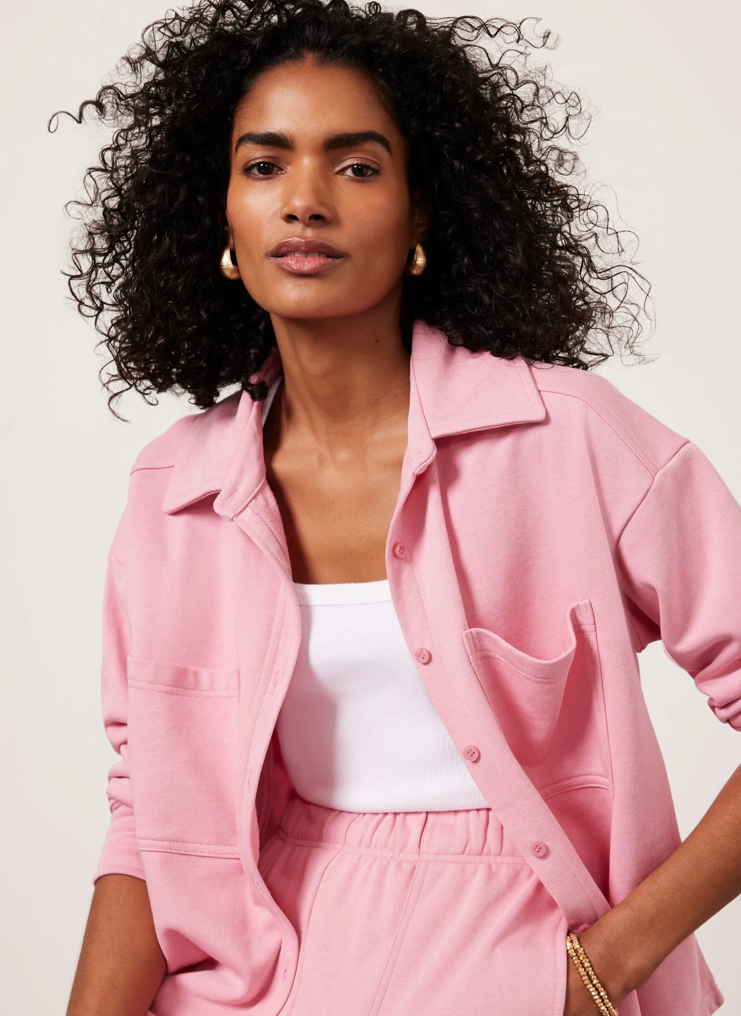 Pink Jersey Sweat Shirt sold by Mint Velvet product image thumbnail 2