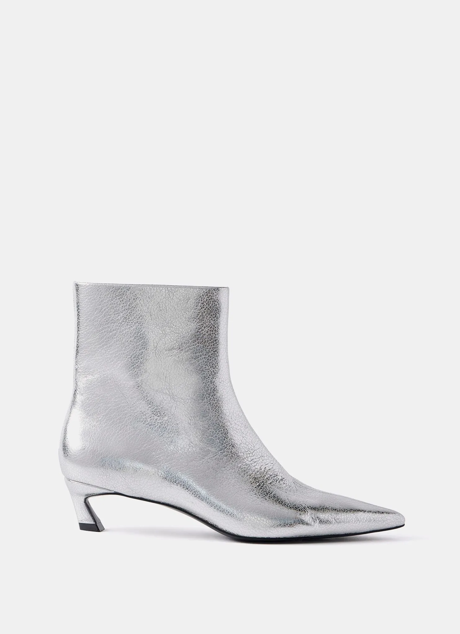 Silver Leather Ankle Boots sold by Mint Velvet