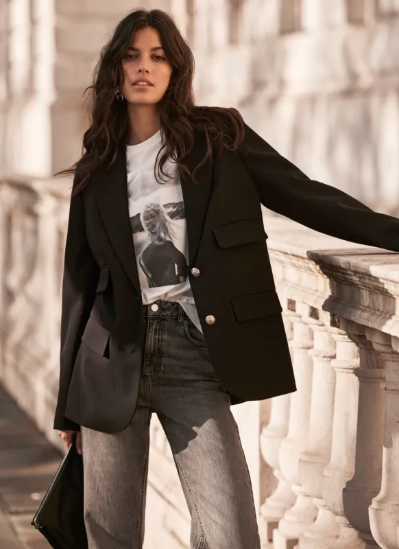 Black Single Breasted Blazer sold by Mint Velvet