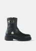 Geo Black Leather Biker Boots sold by Mint Velvet