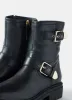 Geo Black Leather Biker Boots sold by Mint Velvet
