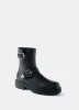 Geo Black Leather Biker Boots sold by Mint Velvet