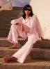 Pink Linen Wide Leg Trousers sold by Mint Velvet