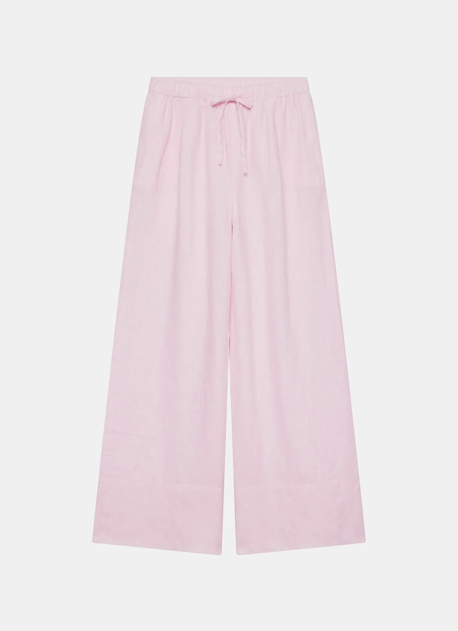 Pink Linen Wide Leg Trousers sold by Mint Velvet product image thumbnail 4