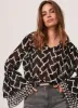 Black Printed Tied Shirt sold by Mint Velvet