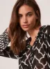 Black Printed Tied Shirt sold by Mint Velvet