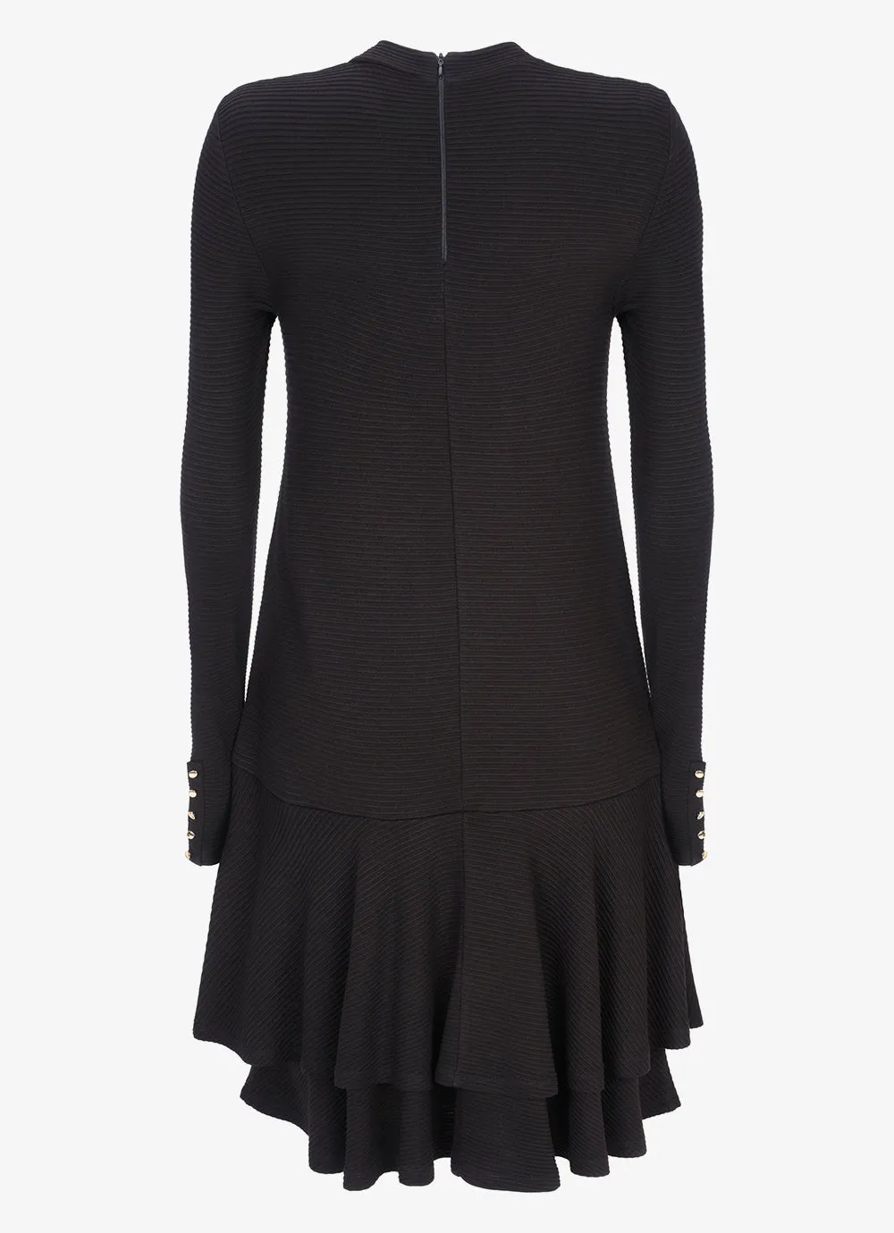 Black Jersey Tiered Mini Dress sold by Mint Velvet product image thumbnail 4