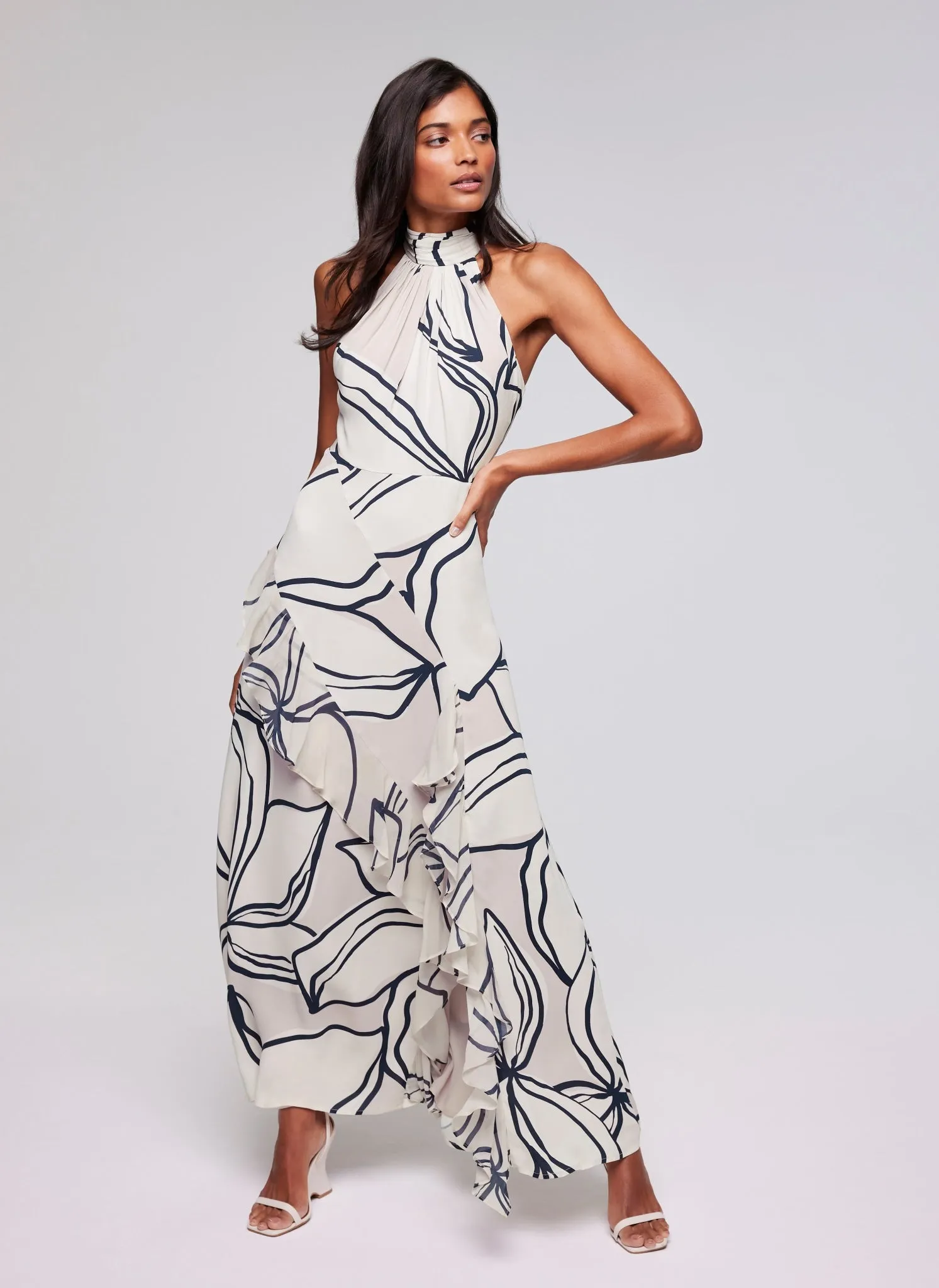 Pale Pink Printed Maxi Dress sold by Mint Velvet product image thumbnail 3