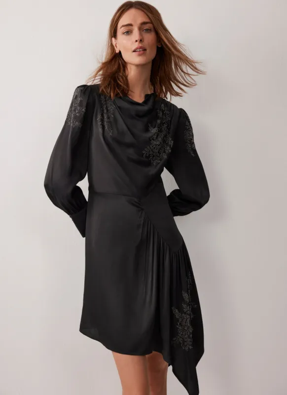 Grey Embellished Mini Dress sold by Mint Velvet