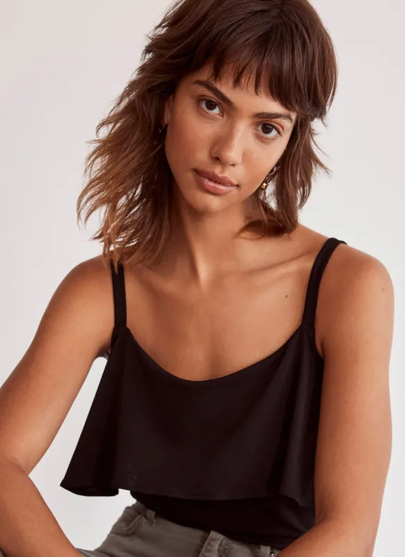 Black Layered Cami Top sold by Mint Velvet