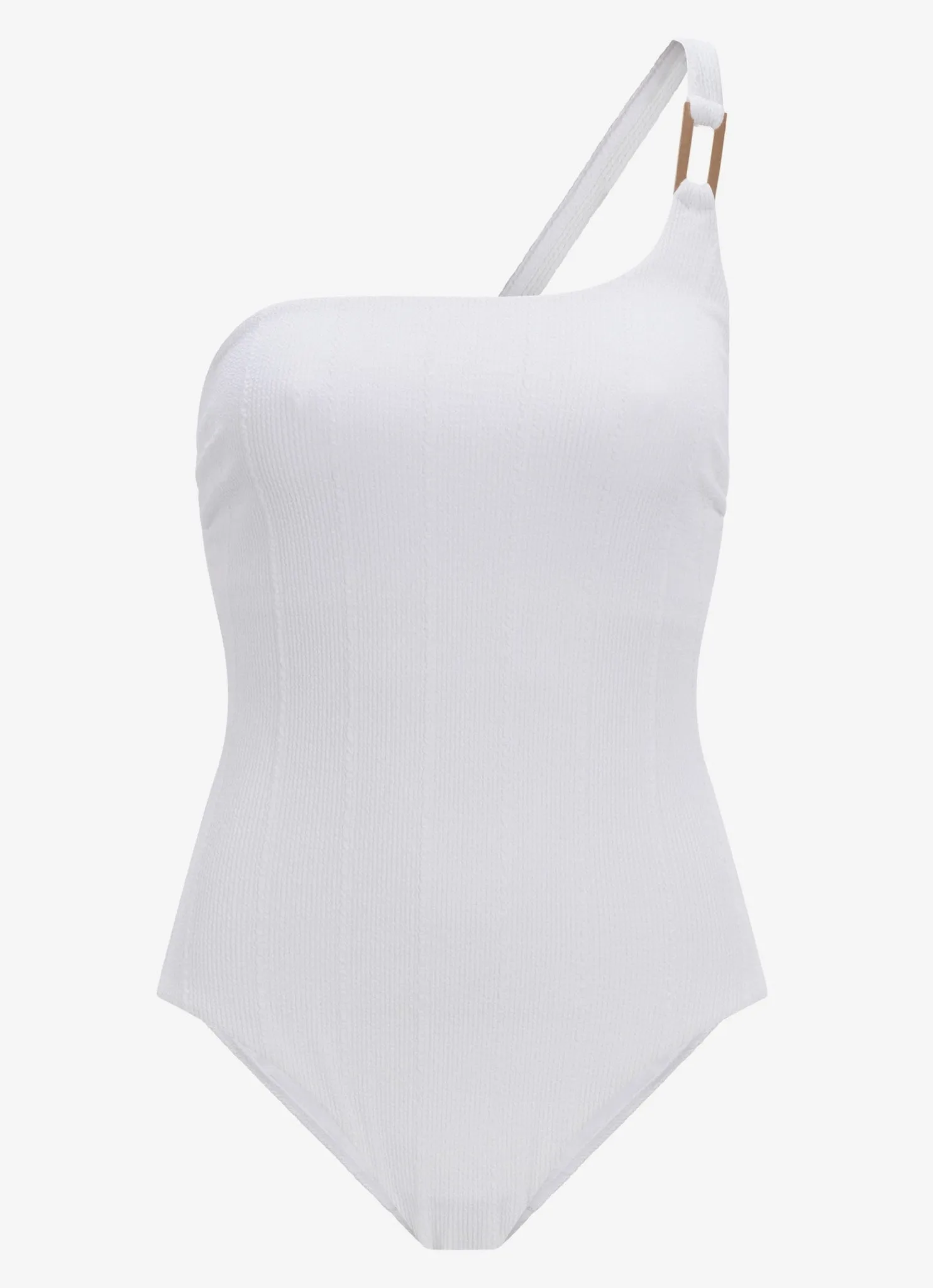 White One Shoulder Swimsuit sold by Mint Velvet product image thumbnail 5
