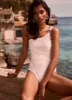 White One Shoulder Swimsuit sold by Mint Velvet