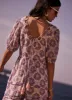 Lilac Floral Pleat Mini Dress sold by Mint Velvet