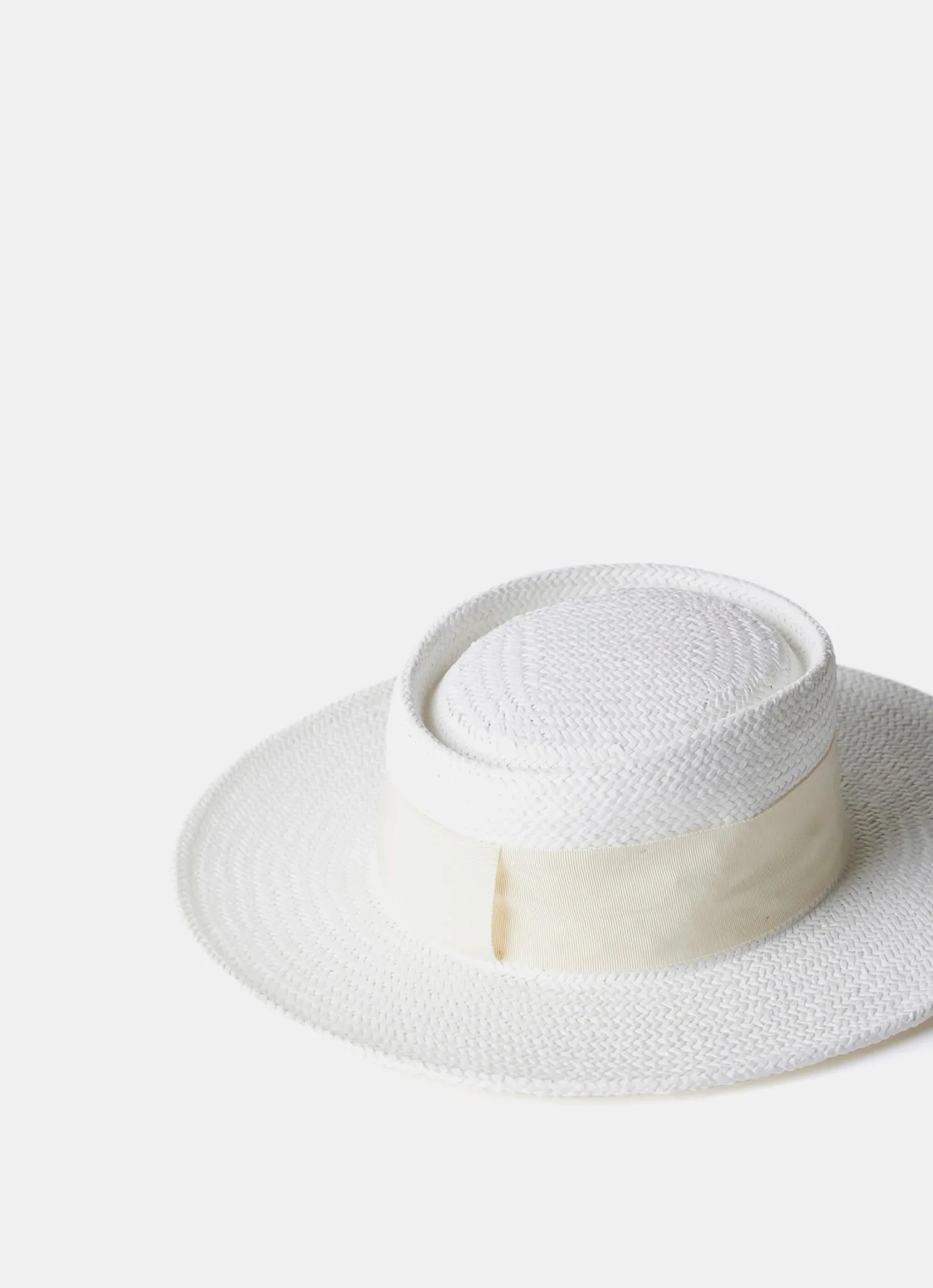 Cream Straw Boater Hat sold by Mint Velvet product image thumbnail 5