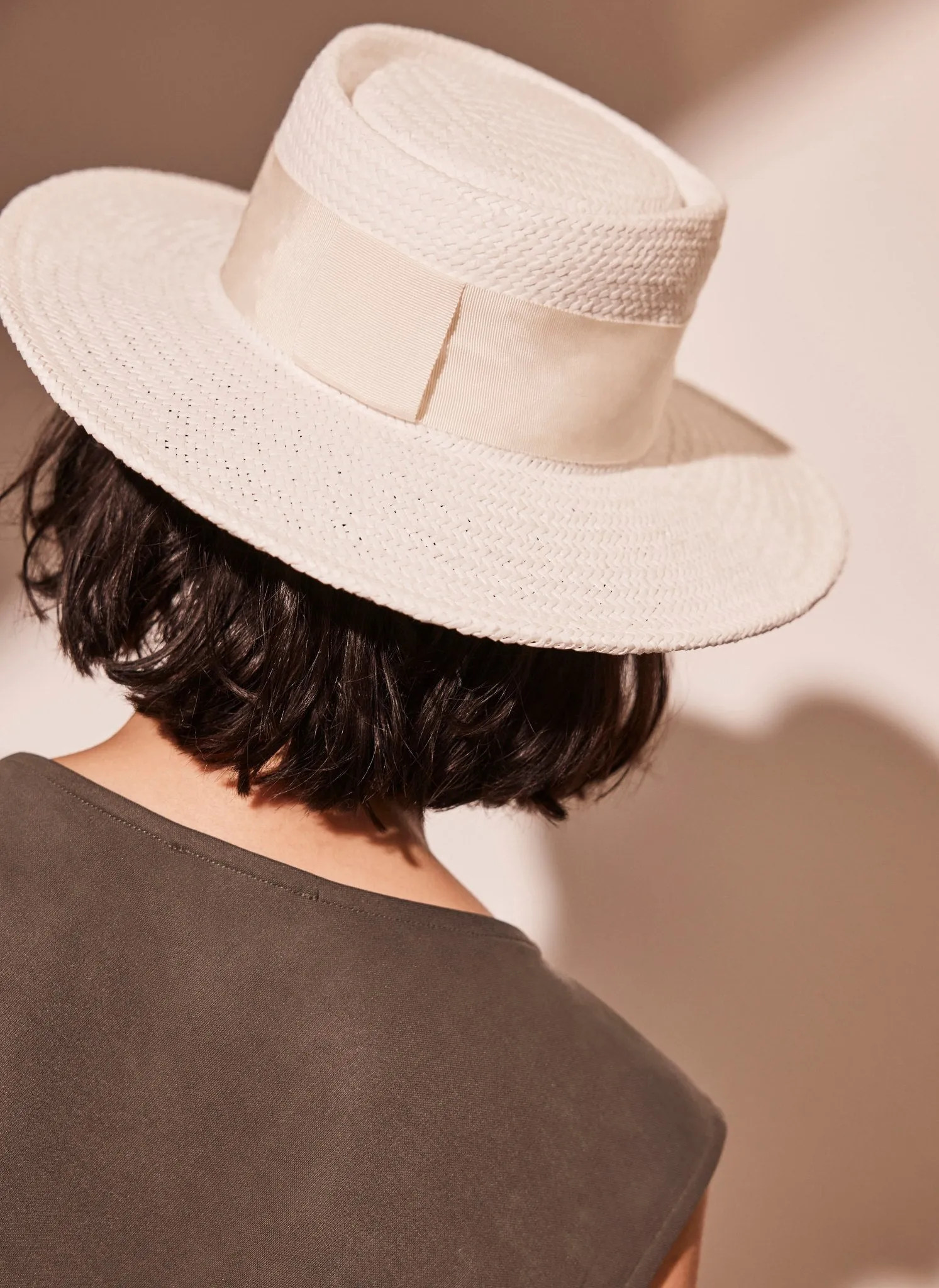 Cream Straw Boater Hat sold by Mint Velvet product image thumbnail 2