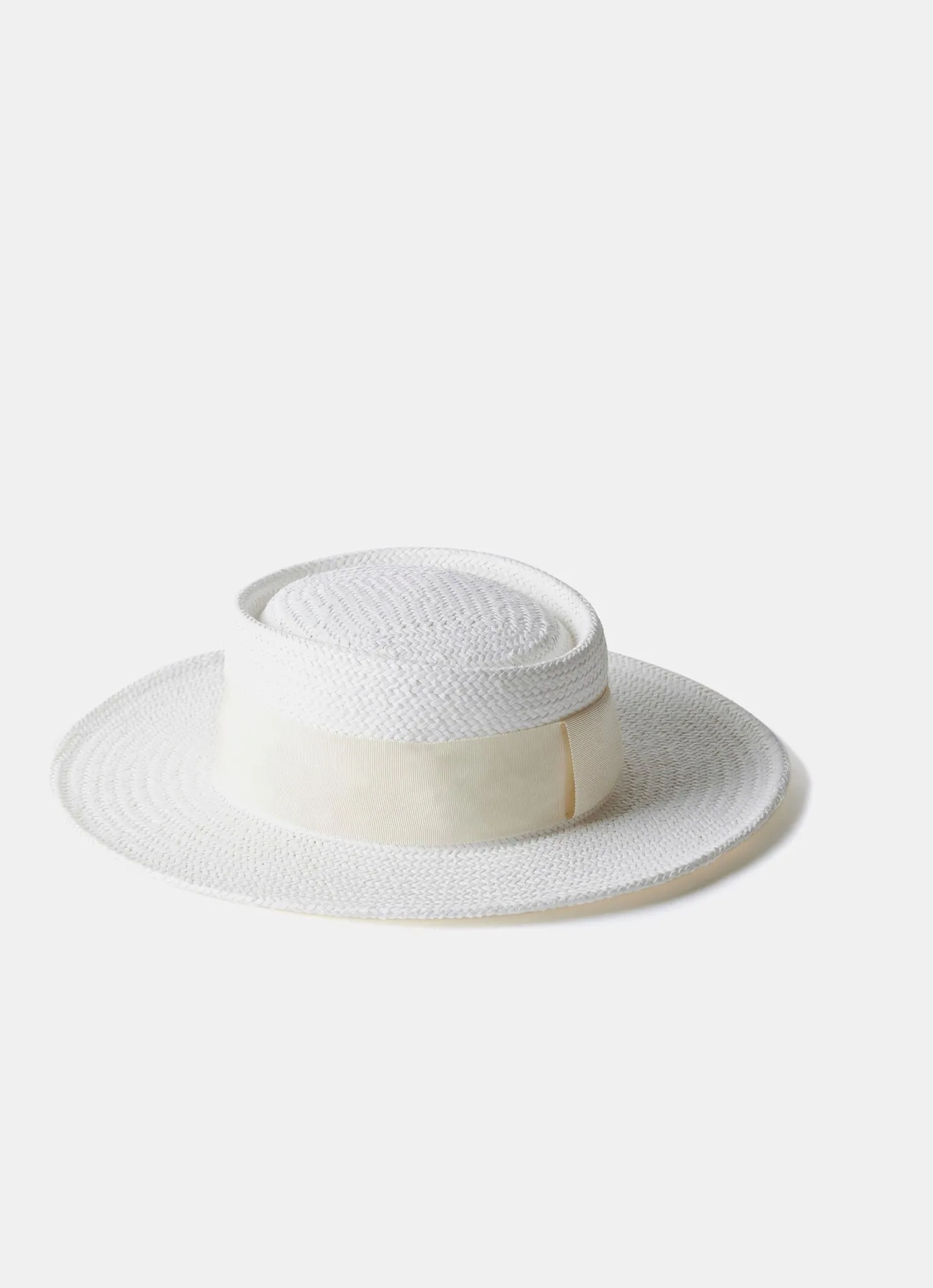 Cream Straw Boater Hat sold by Mint Velvet product image thumbnail 3