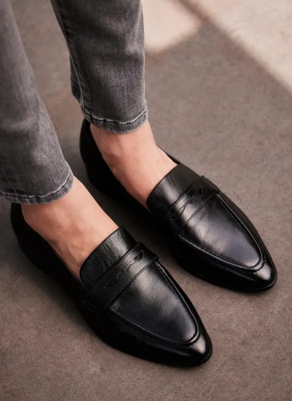 Black Leather Loafers sold by Mint Velvet