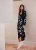 Black Floral Midi Dress sold by Mint Velvet