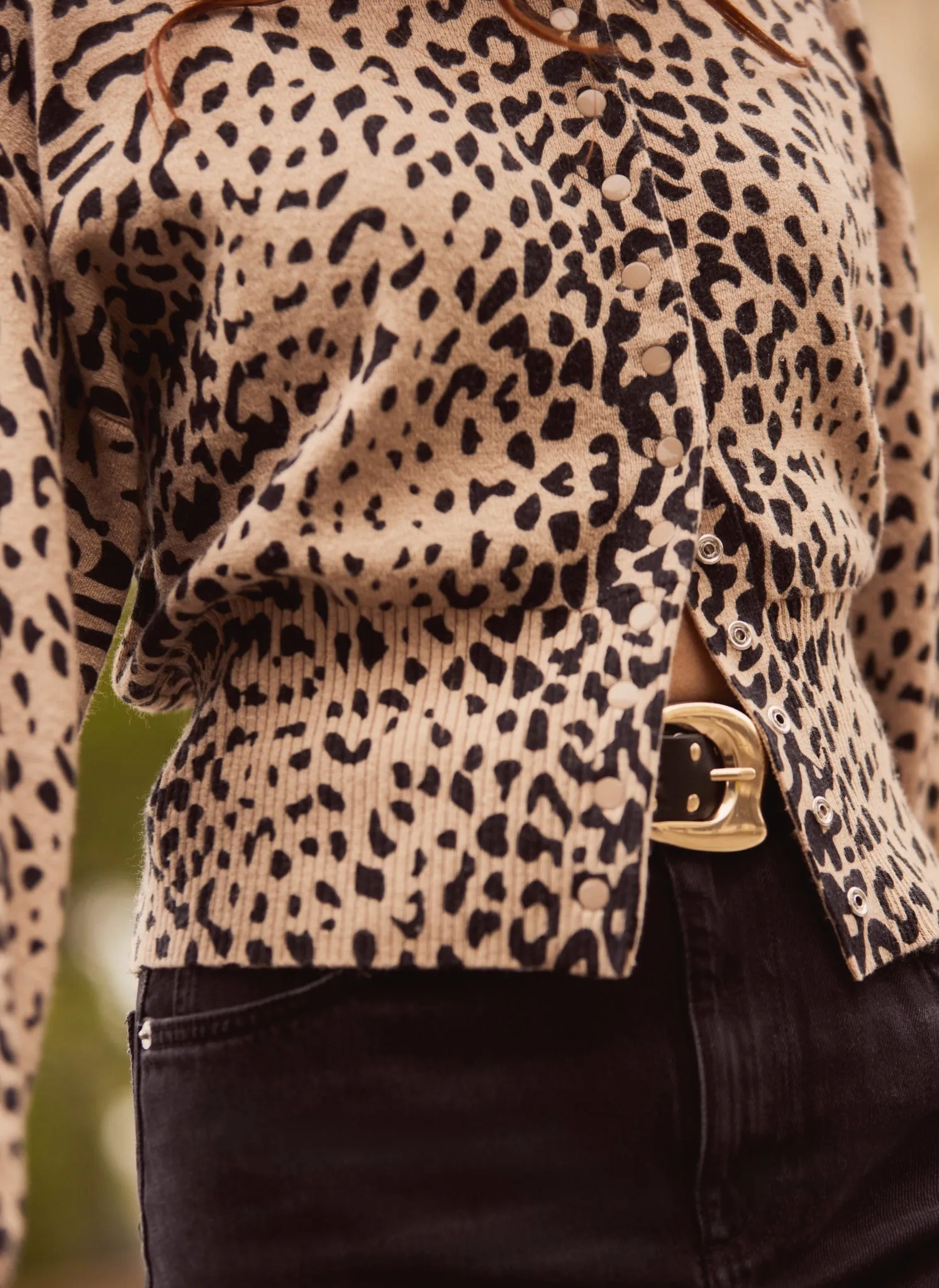 Leopard Print Cardigan sold by Mint Velvet product image thumbnail 3