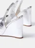 Silver Pointed Wedge Heels sold by Mint Velvet