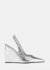 Silver Pointed Wedge Heels sold by Mint Velvet
