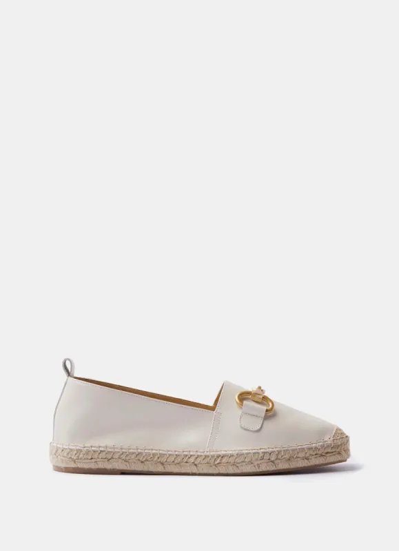 Cream Leather Espadrilles sold by Mint Velvet
