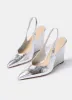 Silver Pointed Wedge Heels sold by Mint Velvet