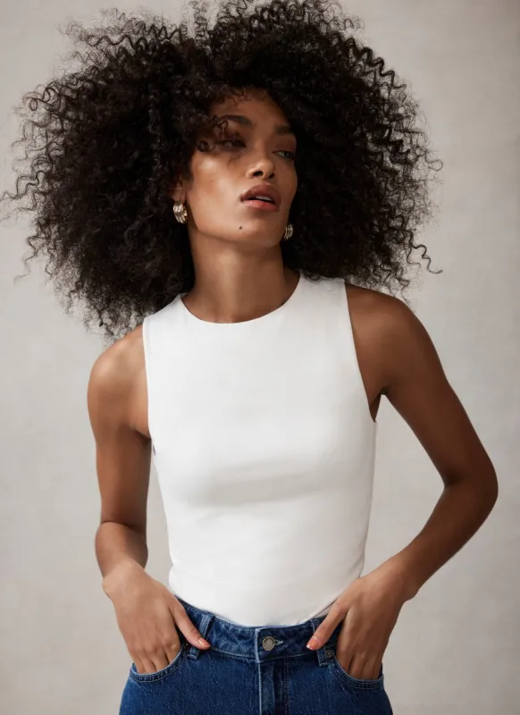 White Layering Vest Top sold by Mint Velvet